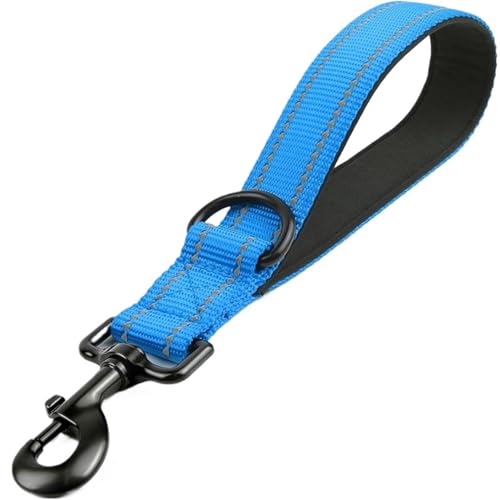 Hunde Nylon Leinen 360 ° Rotation Reflektierende Leine Traktion Seil Haustier Kette(Blue,S 2.5x30 cm) von VRKRTVBLB