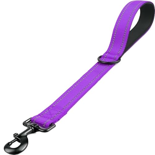 Hunde Nylon Leinen 360 ° Rotation Reflektierende Leine Traktion Seil Haustier Kette(Purple,L 2.5x60 cm) von VRKRTVBLB