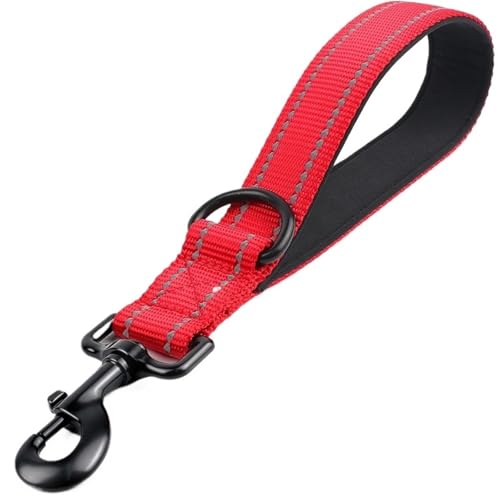 Hunde Nylon Leinen 360 ° Rotation Reflektierende Leine Traktion Seil Haustier Kette(Red,M 2.5x45 cm) von VRKRTVBLB
