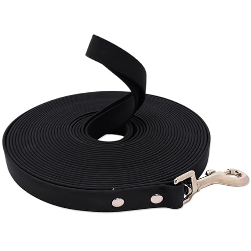 Hundeleine, Lange Haustierleinen, 3–15 m, for Spazierengehen und Trainieren, leicht zu reinigendes Seil for kleine, mittelgroße und große Hunde(Black,1.5cmX10m) von VRKRTVBLB