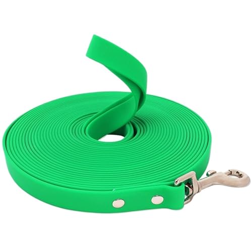 Hundeleine, Lange Haustierleinen, 3–15 m, for Spazierengehen und Trainieren, leicht zu reinigendes Seil for kleine, mittelgroße und große Hunde(Green 1,1.5cmX10m) von VRKRTVBLB