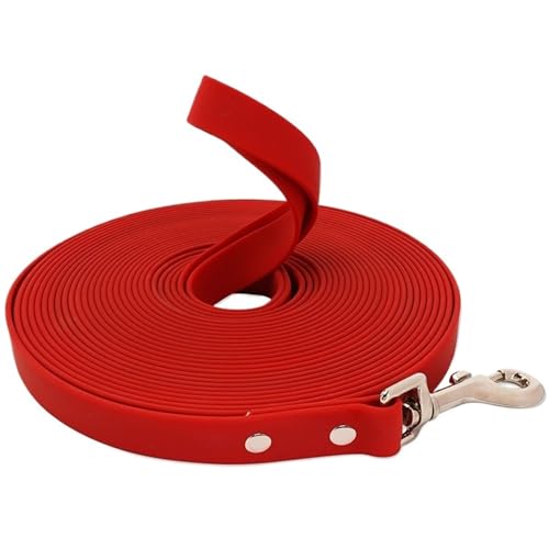 Hundeleine, Lange Haustierleinen, 3–15 m, for Spazierengehen und Trainieren, leicht zu reinigendes Seil for kleine, mittelgroße und große Hunde(Red 1,1.5cmX10m) von VRKRTVBLB