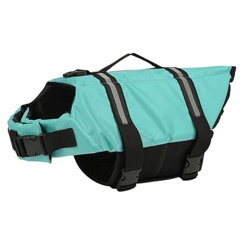 Hundeschwimmweste Reflektierende Sommer-Haustierweste Jacke for kleine mittelgroße große Hunde Kleidung Badeanzug(Green,S) von VRKRTVBLB