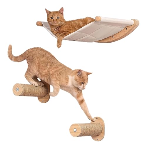 Katzenhängematte, Wandmontiertes Katzenregal, Katzenwandregale Und Sitzstangen for Schlafen, Spielen, Klettern Und Faulenzen Katzenhängematte, Wandmontiertes Katzenregal, Katzenwandregale Und Sitzstangen for Schlafen, Spielen, Klettern Und Faulenzen von VRKRTVBLB