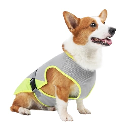 Kühlweste for den Sommer, Kleidung for kleine und mittelgroße Hunde(Gray,XL) von VRKRTVBLB