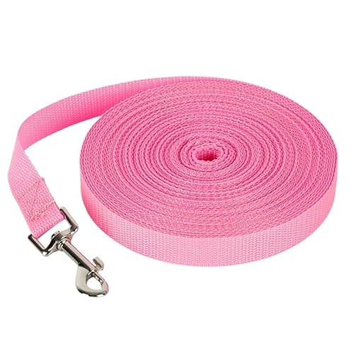 Nylon-Hundeleine for Hunde, Tierhandlung, Outdoor-Training, erweiterte Kontrolle, Hundeleinen, Haustierzubehör(Pink,3000cm*2cm) von VRKRTVBLB