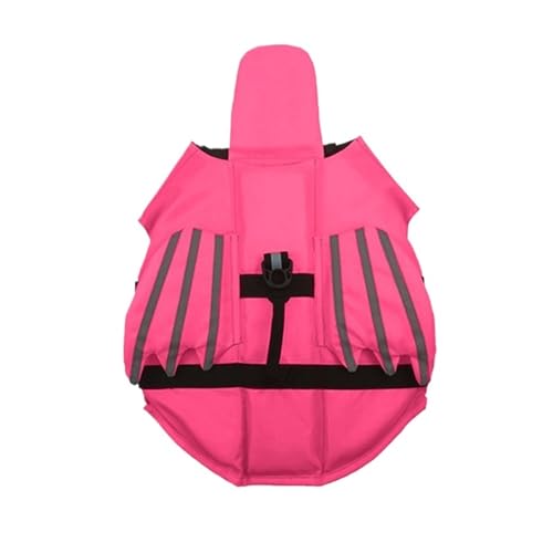 Rettungsweste for Haustiere, Sicherheitsweste for Hunde, verstellbar, for kleine, mittelgroße und große Hunde(Pink,XL) von VRKRTVBLB