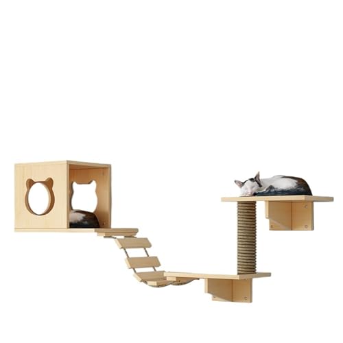 VRKRTVBLB An der Wand montierte Katzenregale, Katzenwandregale und Sitzstangen for kleine, mittelgroße und große Katzen von VRKRTVBLB
