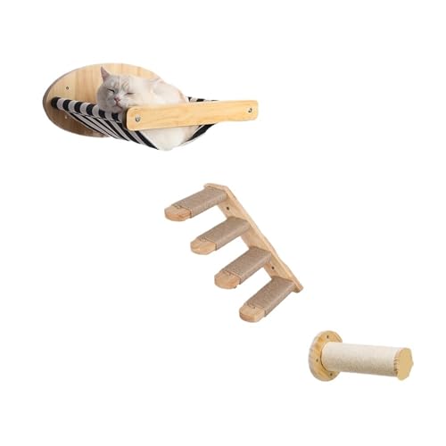 VRKRTVBLB An der Wand montierte Katzenstange, Hängematte, Katzen-Klettermöbel for Hauskatzen von VRKRTVBLB