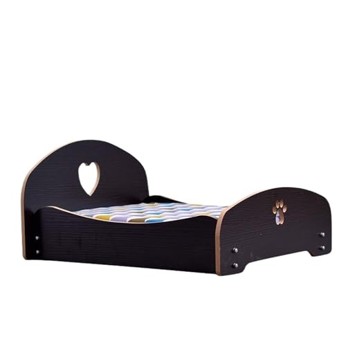 VRKRTVBLB Haustier Holzbett Abnehmbar Universal Mit Kissen Nest Mittlere und Kleine Hundekatze(2,S) von VRKRTVBLB