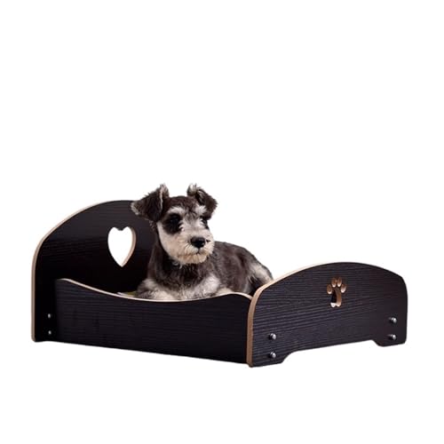 VRKRTVBLB Haustier Holzbett Abnehmbar Universal Mit Kissen Nest Mittlere und Kleine Hundekatze(7,S) von VRKRTVBLB