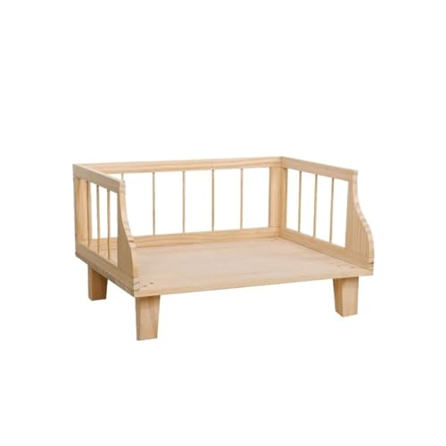 VRKRTVBLB Haustierbett, langlebig, aus Holz, for alle Jahreszeiten, abnehmbar, solide, geeignet for Katzen und Hunde(1,S) von VRKRTVBLB