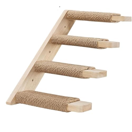 VRKRTVBLB Katze Klettern Regal Rahmen Wand Montiert Vier Schritt Treppe Schritte Reise Plattform Haustier Möbel von VRKRTVBLB