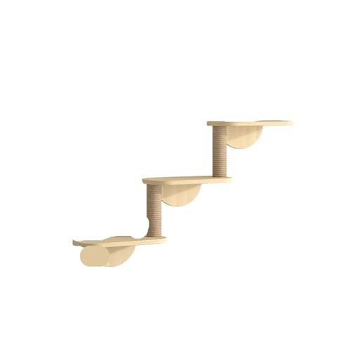 VRKRTVBLB Katzenkletterregale, Wandmontierte Plattform-Hängematte, Haustier-Schaber for Katzen(Ladder 2) von VRKRTVBLB