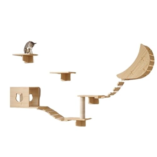 VRKRTVBLB Katzenwandmöbel Katzenregale Wandmontage mit Klettergerüst Condo Kratzbaum Leiterplattform VRKRTVBLB Katzenwandmöbel Katzenregale Wandmontage mit Klettergerüst Condo Kratzbaum Leiterplattform von VRKRTVBLB