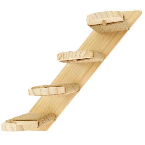 VRKRTVBLB Katzenwandtreppe, Wandmontage, vierstufige Treppe, Holz, Katzenkletterregal von VRKRTVBLB