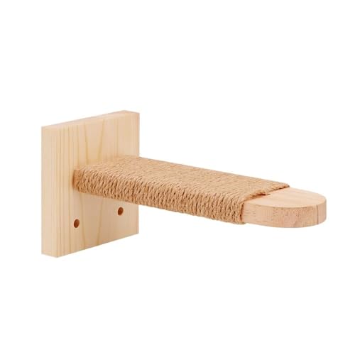 VRKRTVBLB Katzenwandtreppe aus Holz, Kletterleiter for Kätzchen mit Seil, Kratzbaum, Haustiermöbel for Katzen im Innenbereich(1 Piece) von VRKRTVBLB