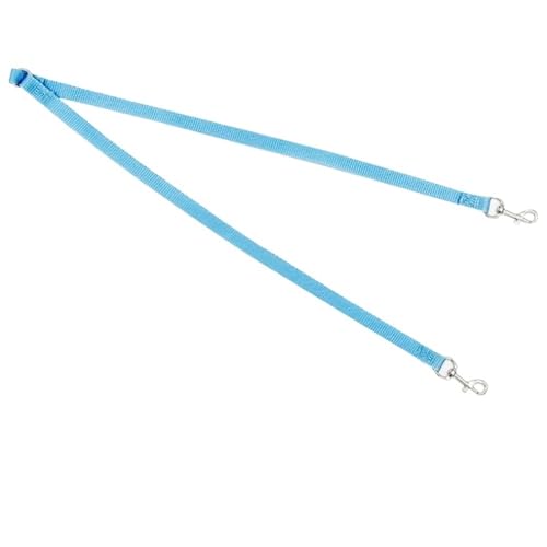 Walk Two Hundeleine Nylon Doppel-Zwillingsleine Spazierleine for 2 kleine Hunde Doppel(Blue) von VRKRTVBLB