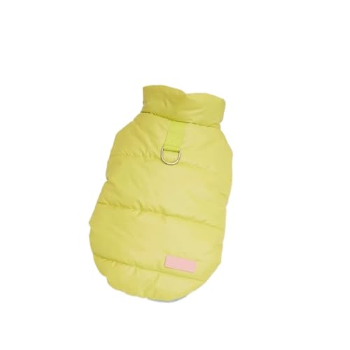 Winter Haustier Hund Kleidung Warme Mantel Welpen Kleidung Weste Jacke for Kleine Mittel Große Hunde(Yellow,XXL) von VRKRTVBLB