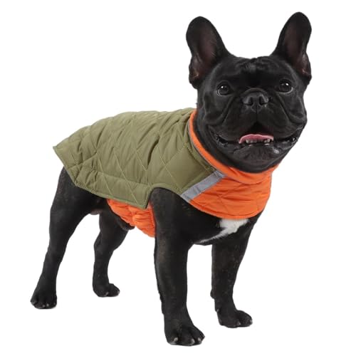 Winter Haustier Kleidung Warme Hund Mantel Zwei Seiten Tragbare Baumwolle Outdoor Welpen Kleidung(4,3XL) von VRKRTVBLB