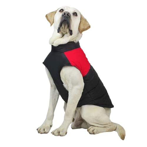 Winter Haustier Mantel Hund Kleidung Warme Regenschutz Insgesamt Traktion Baumwolle Dicke Große Weste(2,4XL) von VRKRTVBLB