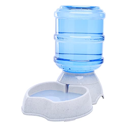 Haustier Wasserspender Automatisch für Hunde Katzen, BPA-frei, Schwerkraft Nachfüllen, Selbstfütterung für Kleine Mittlere Haustiere Welpen Kätzchen Kaninchen - 1 Gallone (Waterer) von VSEER