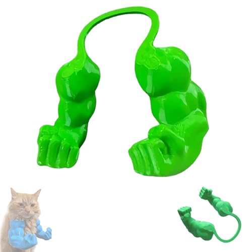 VSFJZJKJ Hulk HäNde für Katzen, 3D-Gedruckte Muskelarme für die Katze (Hals), Interaktives Spielzeug, Perfekt für Lustige Fotos, Ultra-Leichtes Design, Einfach Anzulegen und Abzunehmen von VSFJZJKJ