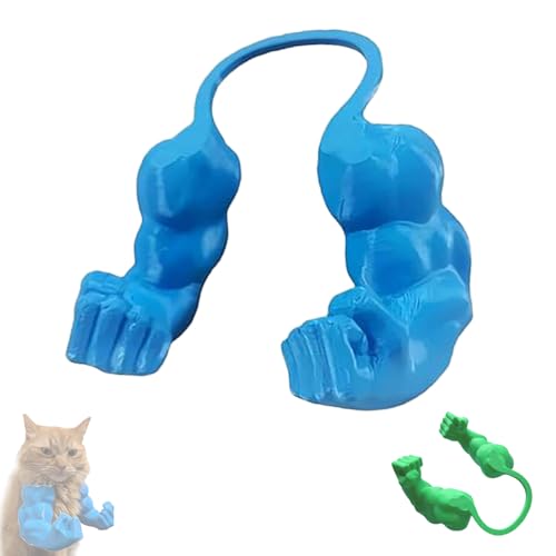 VSFJZJKJ Hulk HäNde für Katzen, 3D-Gedruckte Muskelarme für die Katze (Hals), Interaktives Spielzeug, Perfekt für Lustige Fotos, Ultra-Leichtes Design, Einfach Anzulegen und Abzunehmen von VSFJZJKJ