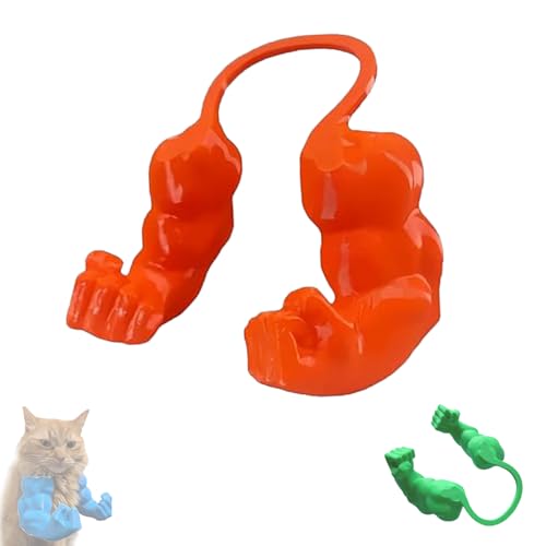 VSFJZJKJ Hulk HäNde für Katzen, 3D-Gedruckte Muskelarme für die Katze (Hals), Interaktives Spielzeug, Perfekt für Lustige Fotos, Ultra-Leichtes Design, Einfach Anzulegen und Abzunehmen von VSFJZJKJ