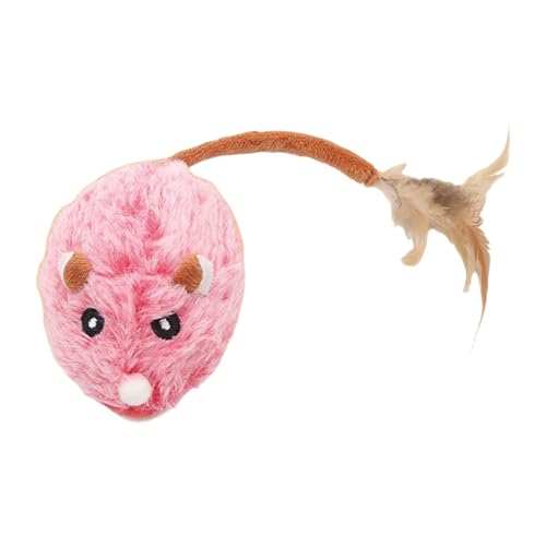 VTIDOBE Katzen-Maus-Spielzeug, quietschend, interaktives bewegliches Spielzeug, neckend, Spaß, Übung für Indoor-Katzen, Spiel-Übungsspielzeug VTIDOBE Katzen-Maus-Spielzeug, quietschend, interaktives bewegliches Spielzeug, neckend, Spaß, Übung für Indoor-Katzen, Spiel-Übungsspielzeug von VTIDOBE
