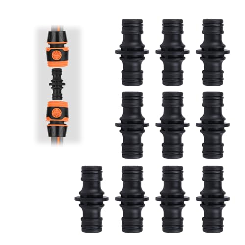 VTYTZZ 10 Stück Schlauchverbinder,Schlauch Verbindungsstück,Gartenschlauch Kupplung,Wasserschlauch Verbinder,Doppelstecker Gartenschlauch Verbindungen,Für Garten Und Haus Schlauch (10 Stück Schwarz) VTYTZZ 10 Stück Schlauchverbinder,Schlauch Verbindungsstück,Gartenschlauch Kupplung,Wasserschlauch Verbinder,Doppelstecker Gartenschlauch Verbindungen,Für Garten Und Haus Schlauch (10 Stück Schwarz) von VTYTZZ