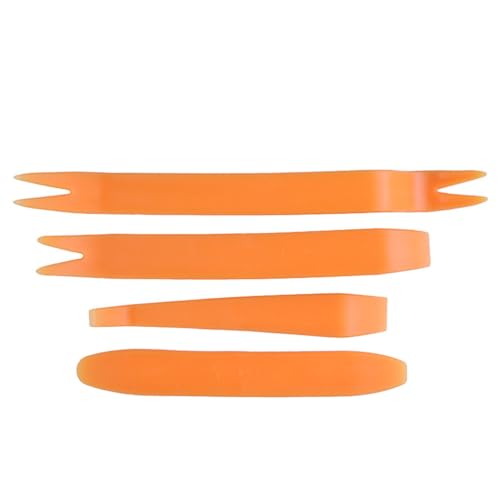 VUIUYOIES Praktische Werkzeuge zum Entfernen der Auto Tür Clip Panel Verkleidung, Auto Verkleidungsentfernung, Kunststoff Hebelwerkzeug Set, Kunststoff, leicht zu tragen, Orange von VUIUYOIES