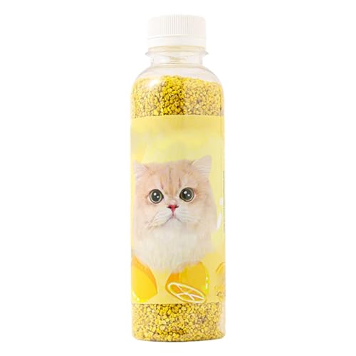 Katzenstreu mit Lavendelgeschmack, 250 ml, absorbiert Gerüche, entfernt Gerüche, kompatibel mit Allen Streu, natürliche Inhaltsstoffe, dauerhafte Frische, Tier- und menschenfreundlich (A, 6x6x17cm) von VUKHWX