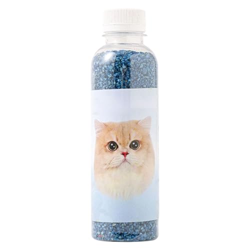 Katzenstreu mit Lavendelgeschmack, 250 ml, absorbiert Gerüche, entfernt Gerüche, kompatibel mit Allen Streu, natürliche Inhaltsstoffe, dauerhafte Frische, Tier- und menschenfreundlich (D, 6x6x17cm) von VUKHWX