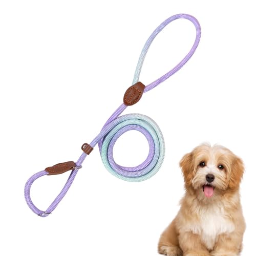Retrieverleine mit Zugstopp, Haustier Gurtgeschirr für Hunde, Nylon Auslaufleine für Spaziergänge, Verstellbares Anti-Zug Geschirr Für Outdoor Aktivitäten Wandern Camping (A01, 0.6cm Dicke) von VUKHWX