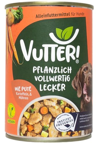 VUTTER ! Wie Pute - 400 g - pflanzliches Alleinfutter für Hunde - Nassfutter VUTTER ! Wie Pute - 400 g - pflanzliches Alleinfutter für Hunde - Nassfutter von VUTTER !