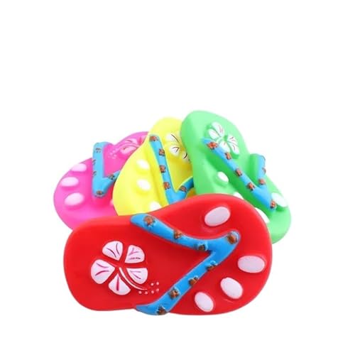 VVDPJLS 1PC Gummi Quietschspielzeug for Hund Schreiendes Huhn Kauknochen Pantoffel Quietschball Hundespielzeug Zahnknirschen & Trainingsspielzeug(1) von VVDPJLS