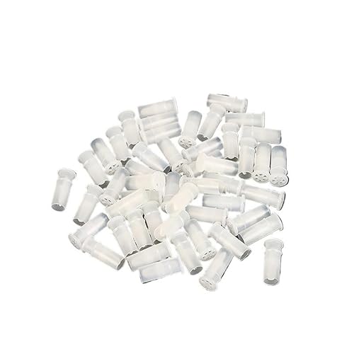 VVDPJLS 50Pcs Kunststoff Spielzeug Noise Maker Einsatz Squeaker Weiß Spielzeug Hund Katze Quietscher Schuhe Reparatur Haustier Spielzeug(M) von VVDPJLS