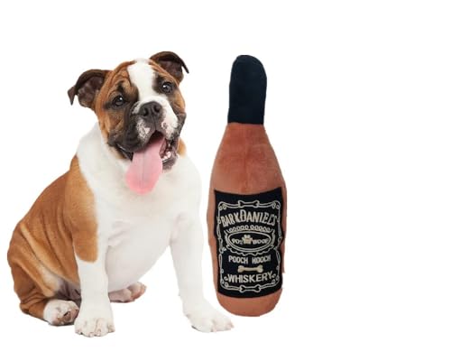 VVDPJLS Haustier-Hundespielzeug, langlebiges Plüsch-Weinflaschen-Quietschspielzeug for Hunde, Geschenk, Plüschparfüm, Hundespielzeug, Zahnreinigung, Keine Füllung(6) von VVDPJLS