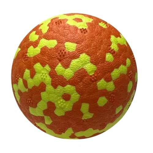VVDPJLS Hundeballspielzeug, hochelastisch, bissfest, zur Linderung von Angstzuständen mit 3D-Vorsprüngen for aggressives, interaktives Haustierzubehör(3Inch E) von VVDPJLS