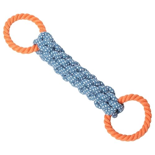 VVDPJLS Hundespielzeug, Kauspielzeug aus Baumwollknoten mit Doppelring, Zahnreinigung, langlebiges geflochtenes Knochenseil, Beißspielzeug for Haustiere, Heimtierbedarf VVDPJLS Hundespielzeug, Kauspielzeug aus Baumwollknoten mit Doppelring, Zahnreinigung, langlebiges geflochtenes Knochenseil, Beißspielzeug for Haustiere, Heimtierbedarf von VVDPJLS