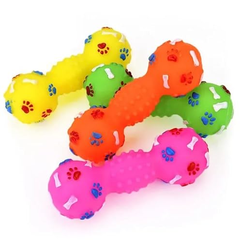 VVDPJLS Hundespielzeug aus Kunststoff mit Knochen, Haustier-Katzenspielzeug for Hunde, Hantel, interaktives Quetsch- und Quietschspielzeug for Haustiere, Haustier-Sound-Hundespielzeug VVDPJLS Hundespielzeug aus Kunststoff mit Knochen, Haustier-Katzenspielzeug for Hunde, Hantel, interaktives Quetsch- und Quietschspielzeug for Haustiere, Haustier-Sound-Hundespielzeug von VVDPJLS