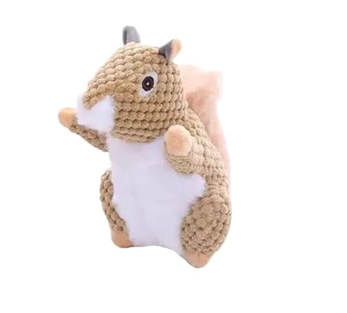 VVDPJLS Lustiges Eichhörnchen-Koala-Plüsch-Hundequietschspielzeug for kleine und große Hunde, interaktives, bissfestes Spielzeug, Haustierzubehör(Squirrel) von VVDPJLS
