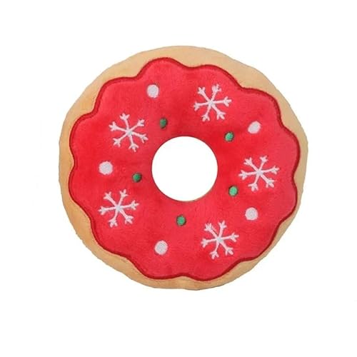 VVDPJLS Plüsch-Haustier-Weihnachtshundespielzeug for große und kleine Hunde Haustierprodukte Hundezubehör Unzerstörbares quietschendes Kauzahnspielzeug(1) von VVDPJLS