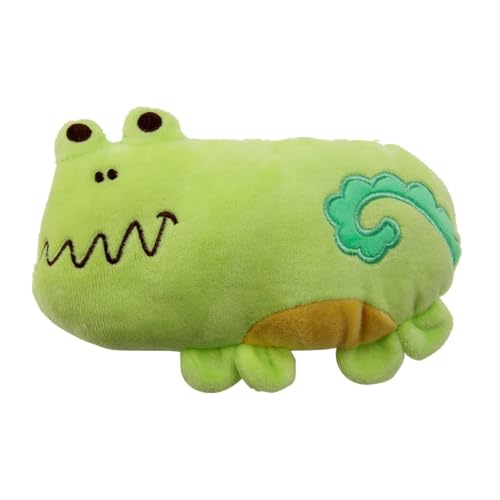 VVDPJLS Quietschendes Haustierspielzeug for mittelgroße und große Hunde, Plüschwelpen, Kauspielzeug for große Hunde, Tiere in Tierform, langlebiges Molarenspielzeug for Haustiere(Green Frog) von VVDPJLS