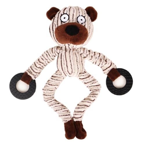 VVDPJLS Quietschspielzeug for Hunde, langlebig, quietschend, Plüsch, Hundespielzeug, gefüllt, Plüsch, Haustierspielzeug for kleine, mittelgroße und große Hunde, ungiftig, Chihuahua(Bear) von VVDPJLS