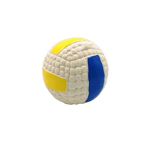 VVDPJLS for kleine, mittelgroße und große Hunde, Katzen, Welpen, quietschendes Rugby-Volleyball-Fußball-Trainingsspielzeug, Chihuahua, Mops, Heimtierbedarf(Volleyball,S) von VVDPJLS