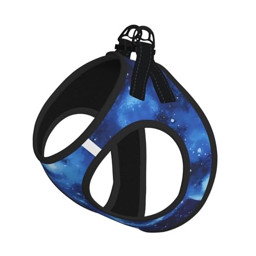 L Pet Leash Vest & Dog Harness - Small Size Blue Universe Space Galaxy Print Leash Set, Reflective, Adjustable for Cats & Dogs L Pet Leash Vest & Dog Harness - Small Size Blue Universe Space Galaxy Print Leash Set, Reflective, Adjustable for Cats & Dogs von VXXNlnn