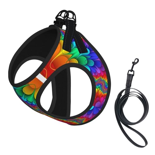 L Pet Leash Vest & Dog Harness - Small Size Bright Color Print Leash Set, Reflective, Adjustable for Cats & Dogs L Pet Leash Vest & Dog Harness - Small Size Bright Color Print Leash Set, Reflective, Adjustable for Cats & Dogs von VXXNlnn