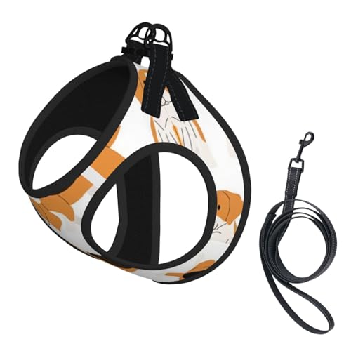 L Pet Leash Vest & Dog Harness - Small Size Dog Print Leash Set, Reflective, Adjustable for Cats & Dogs L Pet Leash Vest & Dog Harness - Small Size Dog Print Leash Set, Reflective, Adjustable for Cats & Dogs von VXXNlnn